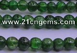 CDP02 15.5 inches 4mm round A- grade diopside gemstone beads