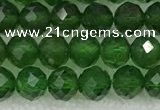 CDP78 15.5 inches 6mm faceted round diopside gemstone beads