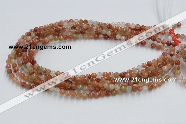 CDQ01 15.5 inches 6mm round natural red quartz beads wholesale