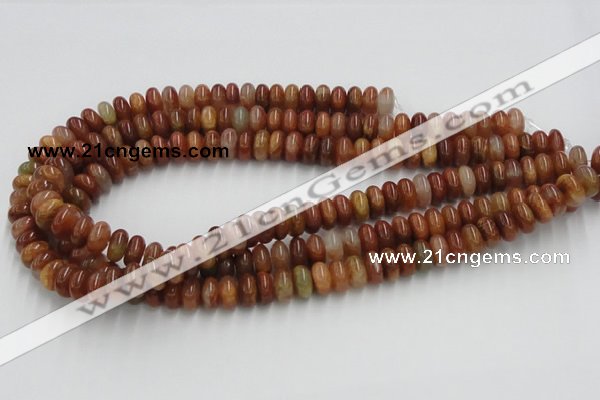 CDQ04 15.5 inches 6*12mm rondelle natural red quartz beads wholesale