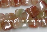 CDQ06 15.5 inches 12*12mm square natural red quartz beads wholesale