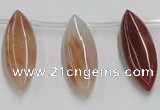 CDQ11 15.5 inches 12*30mm marquise natural red quartz beads wholesale