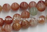 CDQ14 15.5 inches 12mm round natural red quartz beads wholesale