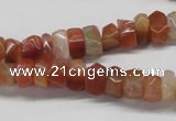 CDQ28 15.5 inches 7*10mm nugget natural red quartz beads