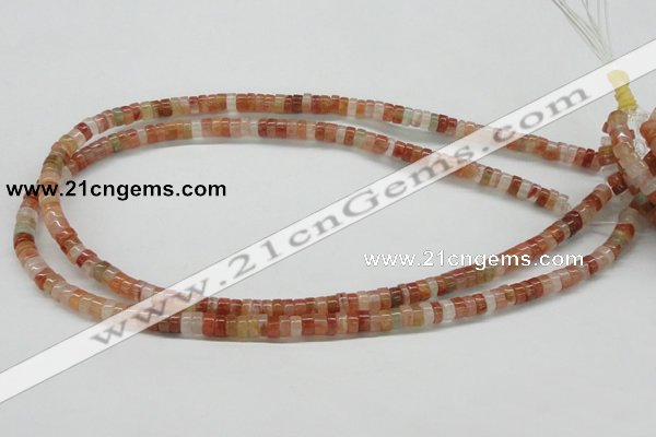 CDQ29 15.5 inches 2*4mm rondelle natural red quartz beads