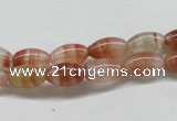 CDQ30 15.5 inches 6*10mm rice natural red quartz beads wholesale