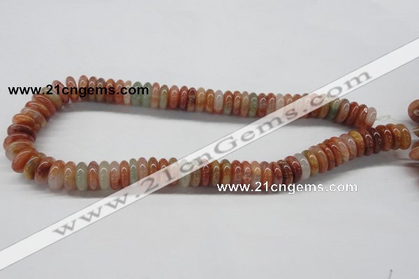 CDQ31 15.5 inches 4*14mm rondelle natural red quartz beads wholesale