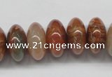 CDQ32 15.5 inches 10*18mm rondelle natural red quartz beads wholesale