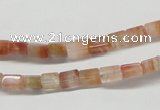 CDQ34 15.5 inches 4*6mm cuboid natural red quartz beads wholesale