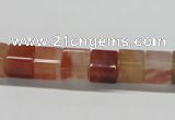 CDQ36 15.5 inches 8*8mm cube natural red quartz beads wholesale