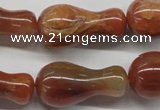 CDQ41 15.5 inches 15*30mm vase-shaped natural red quartz beads