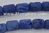 CDQ603 8 inches 6*8mm drum druzy quartz beads wholesale