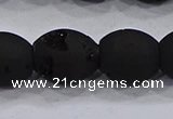 CDQ629 8 inches 10*12mm rice druzy quartz beads wholesale