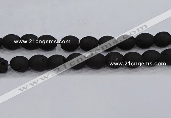 CDQ643 8 inches 12*14mm rice druzy quartz beads wholesale