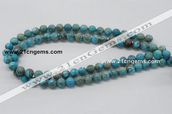 CDS03 16 inches 10mm round dyed serpentine jasper beads wholesale