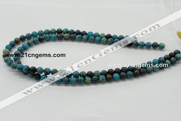 CDS06 16 inches 8mm round dyed serpentine jasper beads wholesale