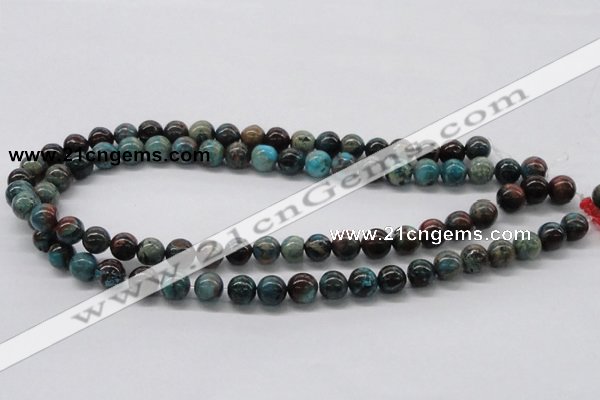 CDS07 16 inches 10mm round dyed serpentine jasper beads wholesale