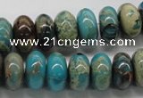 CDS09 16 inches 7*14mm rondelle dyed serpentine jasper beads wholesale