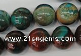 CDS191 15.5 inches 18mm round dyed serpentine jasper beads