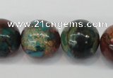 CDS192 15.5 inches 20mm round dyed serpentine jasper beads