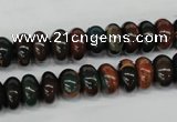 CDS196 15.5 inches 6*10mm rondelle dyed serpentine jasper beads