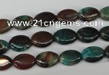 CDS205 15.5 inches 8*10mm oval dyed serpentine jasper beads