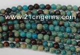 CDS25 15.5 inches 4mm round dyed serpentine jasper beads