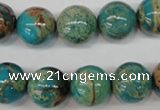 CDS26 15.5 inches 14mm round dyed serpentine jasper beads