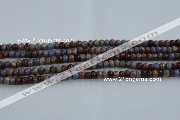 CDS276 15 inches 3*5mm rondelle dyed serpentine jasper beads