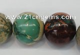 CDS28 15.5 inches 20mm round dyed serpentine jasper beads