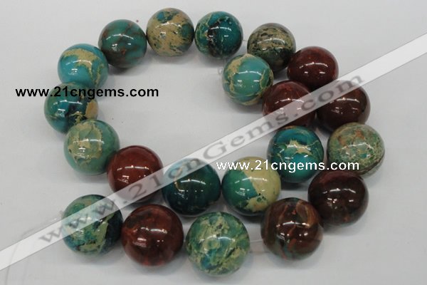 CDS28 15.5 inches 20mm round dyed serpentine jasper beads
