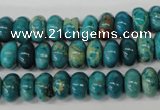 CDS45 15.5 inches 6*10mm rondelle dyed serpentine jasper beads