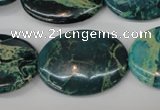 CDS50 15.5 inches 22*30mm oval dyed serpentine jasper beads