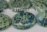 CDS56 15.5 inches 22*30mm oval dyed serpentine jasper beads