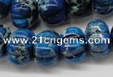 CDT295 15.5 inches 13*18mm pumpkin dyed aqua terra jasper beads