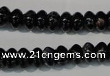 CDT686 15.5 inches 6*10mm rondelle dyed aqua terra jasper beads