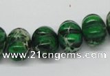 CDT75 15.5 inches 12*16mm pumpkin dyed aqua terra jasper beads