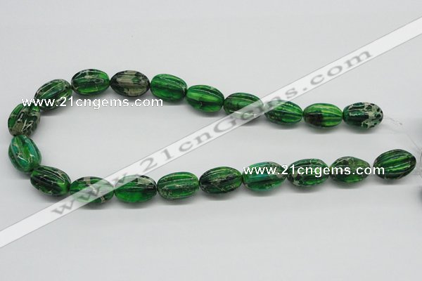 CDT77 15.5 inches 14*20mm star fruit shaped dyed aqua terra jasper beads