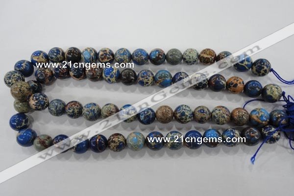 CDT814 15.5 inches 10mm round dyed aqua terra jasper beads wholesale