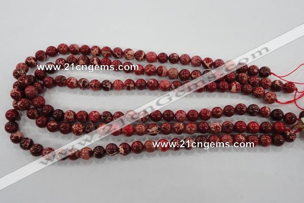 CDT822 15.5 inches 8mm round dyed aqua terra jasper beads wholesale
