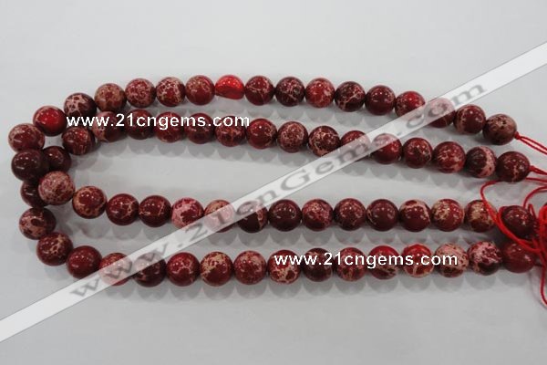 CDT824 15.5 inches 12mm round dyed aqua terra jasper beads wholesale