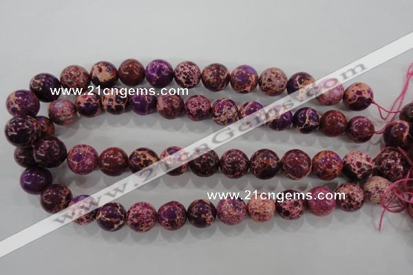 CDT835 15.5 inches 14mm round dyed aqua terra jasper beads wholesale