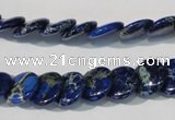 CDT911 15.5 inches 12mm flat round dyed aqua terra jasper beads