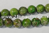 CDT921 15.5 inches 10mm round dyed aqua terra jasper beads