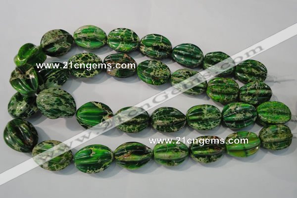 CDT966 15.5 inches 18*25mm star fruit shaped dyed aqua terra jasper beads