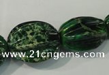 CDT967 10*15mm - 24*33mm star fruit shaped dyed aqua terra jasper beads