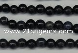 CDU100 15.5 inches 4mm round blue dumortierite beads wholesale