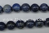 CDU103 15.5 inches 10mm round blue dumortierite beads wholesale