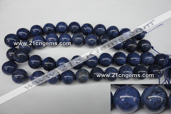 CDU106 15.5 inches 16mm round blue dumortierite beads wholesale