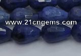 CDU214 15.5 inches 10*15mm faceted teardrop blue dumortierite beads